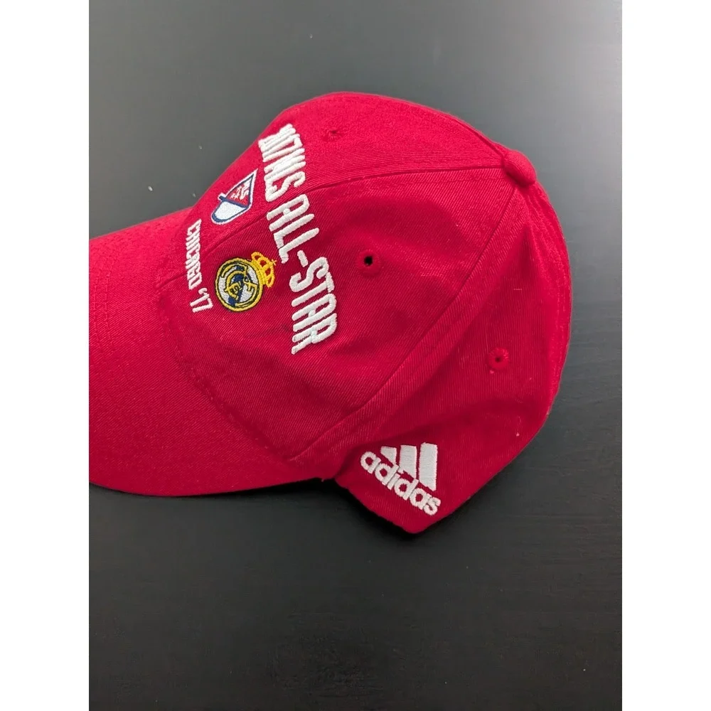 2017 Adidas MLS All Star Hat Chicago 17' Red Soccer Futbol Football
